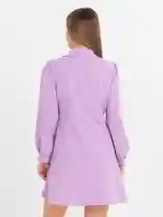 Лавандовый женское платье пиджак мини