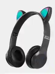 Беспроводные наушники светящиеся, ушки кошки MZ-P47 Bluetooth 5.0 с микрофоном, FM SD Mp3
