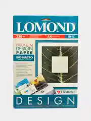 Бежевый бумага Lomond А4 льняной холст, мозайка, ящерица, био макро
