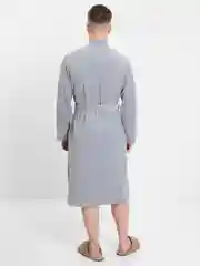 Серый халат мужской велюровый
