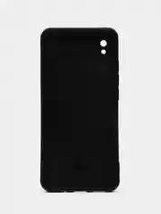 Черный чехол Xiaomi Redmi 9A / Сяоми Редми 9А противоударный, с металлической подставкой кольцом
