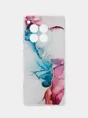 Ледяной чехол на OnePlus Ace 3/12R / Ван Плас Асе 3/12R прозрачный, с рисунком, защита камеры
