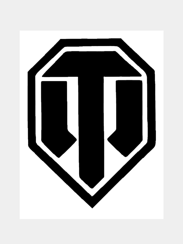 Наклейка на авто / машину / стекло World of Tanks, 17 х 14 см