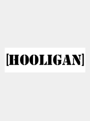 Наклейка на авто / машину / стекло "HOOLIGAN", 25х4 см