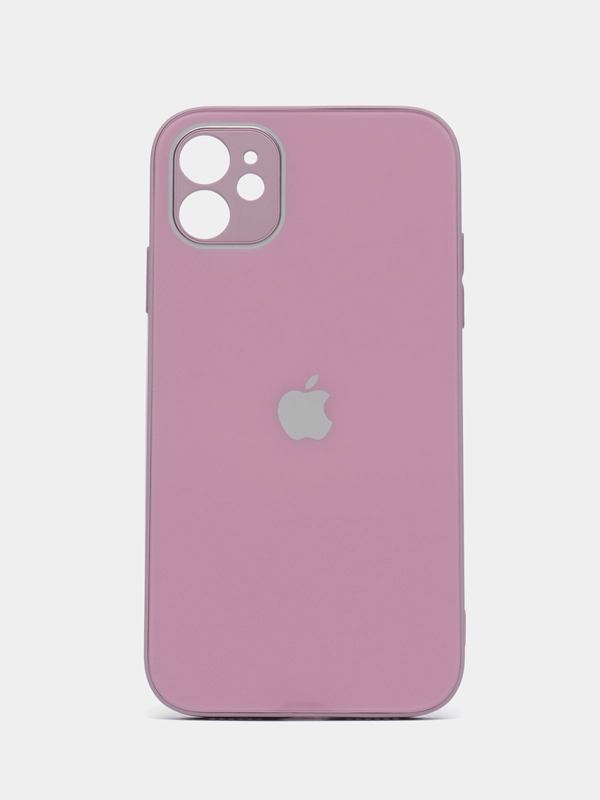 Чехол для iPhone 11, со стеклянной панелью, защита камеры