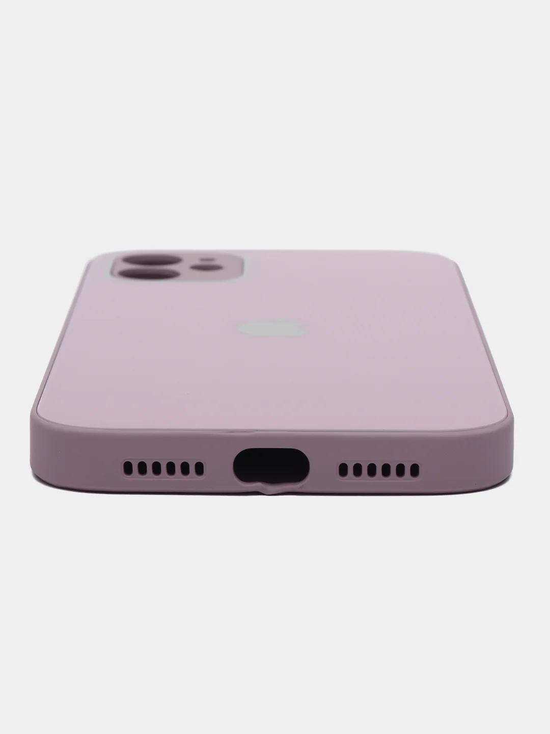 Небесно-голубой чехол для iPhone 11, со стеклянной панелью, защита камеры