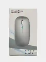 Белый беспроводная компьютерная мышь, бесшумная, оптическая, Bluetooth, 2,4 G, с подсветкой