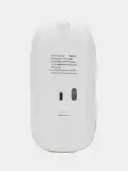 Белый беспроводная компьютерная мышь, бесшумная, оптическая, Bluetooth, 2,4 G, с подсветкой
