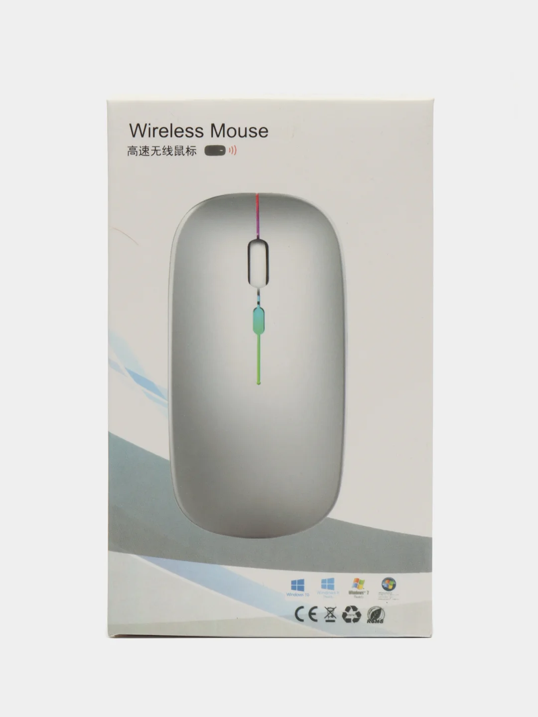 Белый беспроводная компьютерная мышь, бесшумная, оптическая, Bluetooth, 2,4 G, с подсветкой