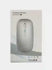 Белый беспроводная компьютерная мышь, бесшумная, оптическая, Bluetooth, 2,4 G, с подсветкой
