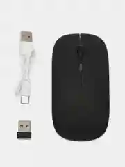 Черный беспроводная компьютерная мышь, бесшумная, оптическая, Bluetooth, 2,4 G, с подсветкой