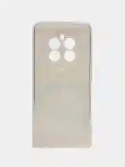 Желтый силиконовый чехол на Realme 12+ / Реалми 12 Плюс прозрачный, с рисунком, защита камеры