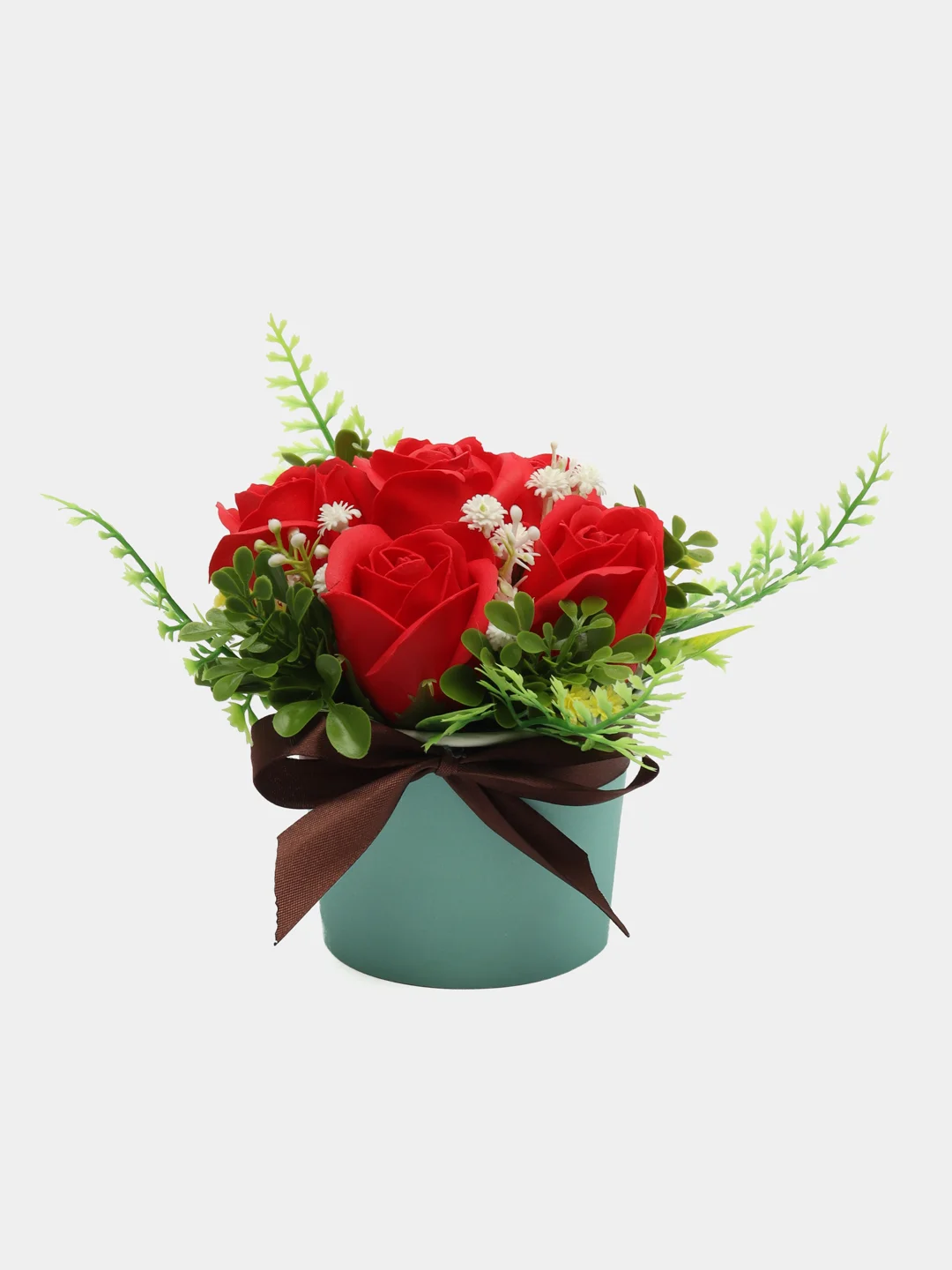 Алый букет из мыльных роз, мыльные розы