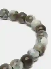 Серый четки 99 бусин, бусы мужские женские, длинные