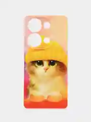 Желтый чехол на Xiaomi Redmi Note 13 Pro 4G/Poco M6 Pro 4G, прозрачный, с рисунком, защита камеры