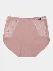 Розовый женские хлопковые трусы, большие размеры, набор 3 штуки