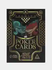 Черный карты игральные в подарочном наборе 2 в 1 "Poker cards and cubes", 54 карты