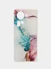 Ледяной силиконовый чехол на Oppo Reno 11 (Global) / Оппо Рено 11 Глобал прозрачный, с рисунком