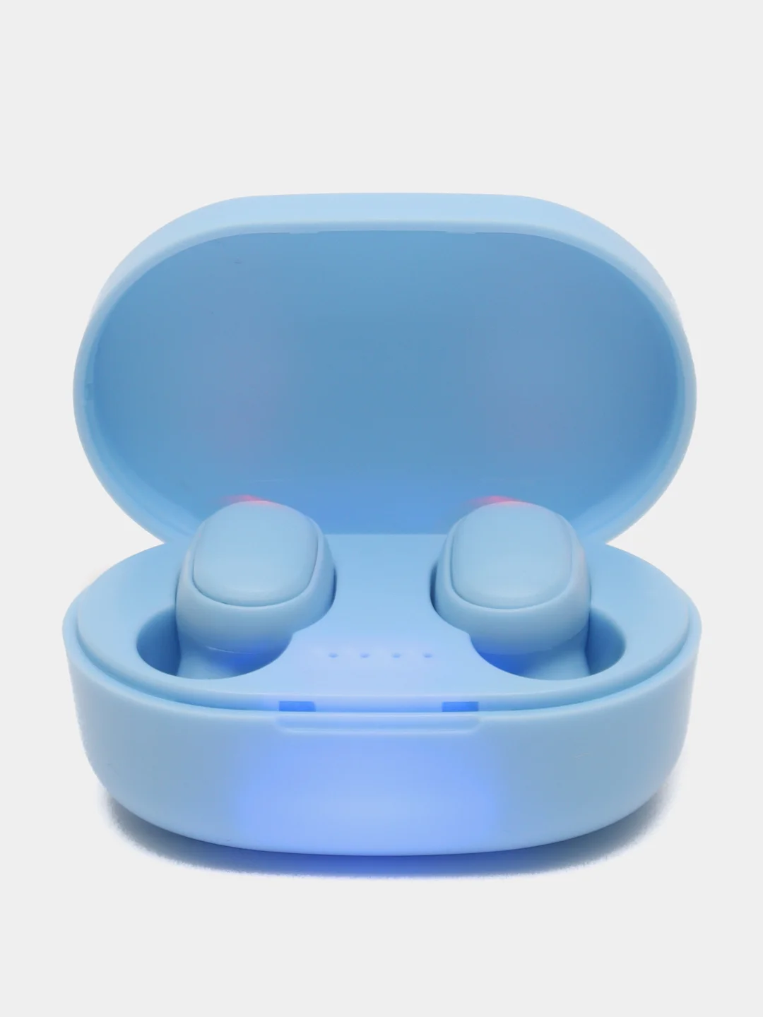 Голубой наушники беспроводные A6S, с микрофоном, наушники Bluetooth