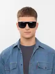 Желтый мужские солнцезащитные очки, очки для водителя. Очки с поляризацией, с чехлом и салфеткой