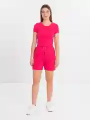 Фуксия костюм летний с шортами хлопок женский