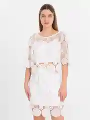 Костюм комплект тройка женский, топ, юбка