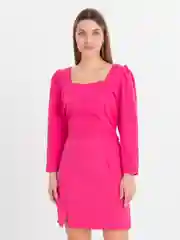 Розовый костюм женский: юбка, топ