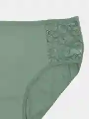 Зеленый трусы женские из хлопка