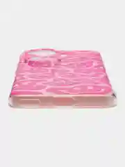 Пурпурный чехол на Oppo Reno 11 (Global) / Оппо Рено 11 Глобал прозрачный, с рисунком, защита камеры