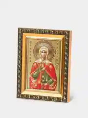 Икона освящённая Духовный Наставник "Святая Валерия Кесарийская" в раме 8х11