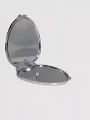 Зеркало карманное, складное, в форме  сердечка, двойное, микс