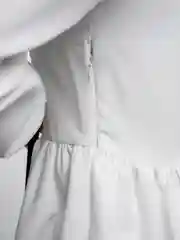 Белый платье женское повседневное, однотонное