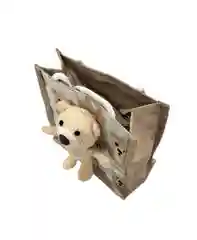 Сумка с мишкой, шоппер с игрушкой, сумка детская