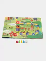 Желтый детская настольная игра-ходилка "Черепашки Ниндзя", "Чебурашка", "Буба", "Три кота"