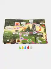 Белый детская настольная игра-ходилка "Черепашки Ниндзя", "Чебурашка", "Буба", "Три кота"