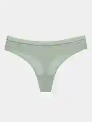 Мятный женские трусы стринги хлопковые