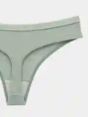 Мятный женские трусы стринги хлопковые