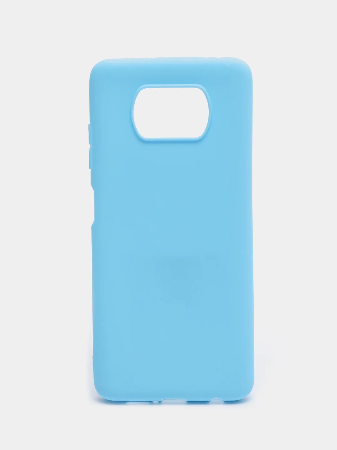 Голубой чехол Xiaomi Poco X3 (NFC) / X3 Pro, силиконовый, цветной, матовый