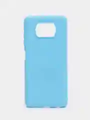 Голубой чехол Xiaomi Poco X3 (NFC) / X3 Pro, силиконовый, цветной, матовый