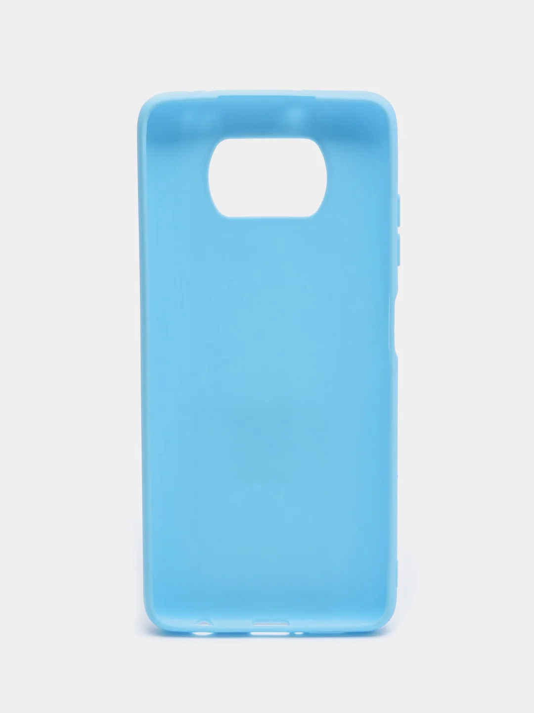 Голубой чехол Xiaomi Poco X3 (NFC) / X3 Pro, силиконовый, цветной, матовый