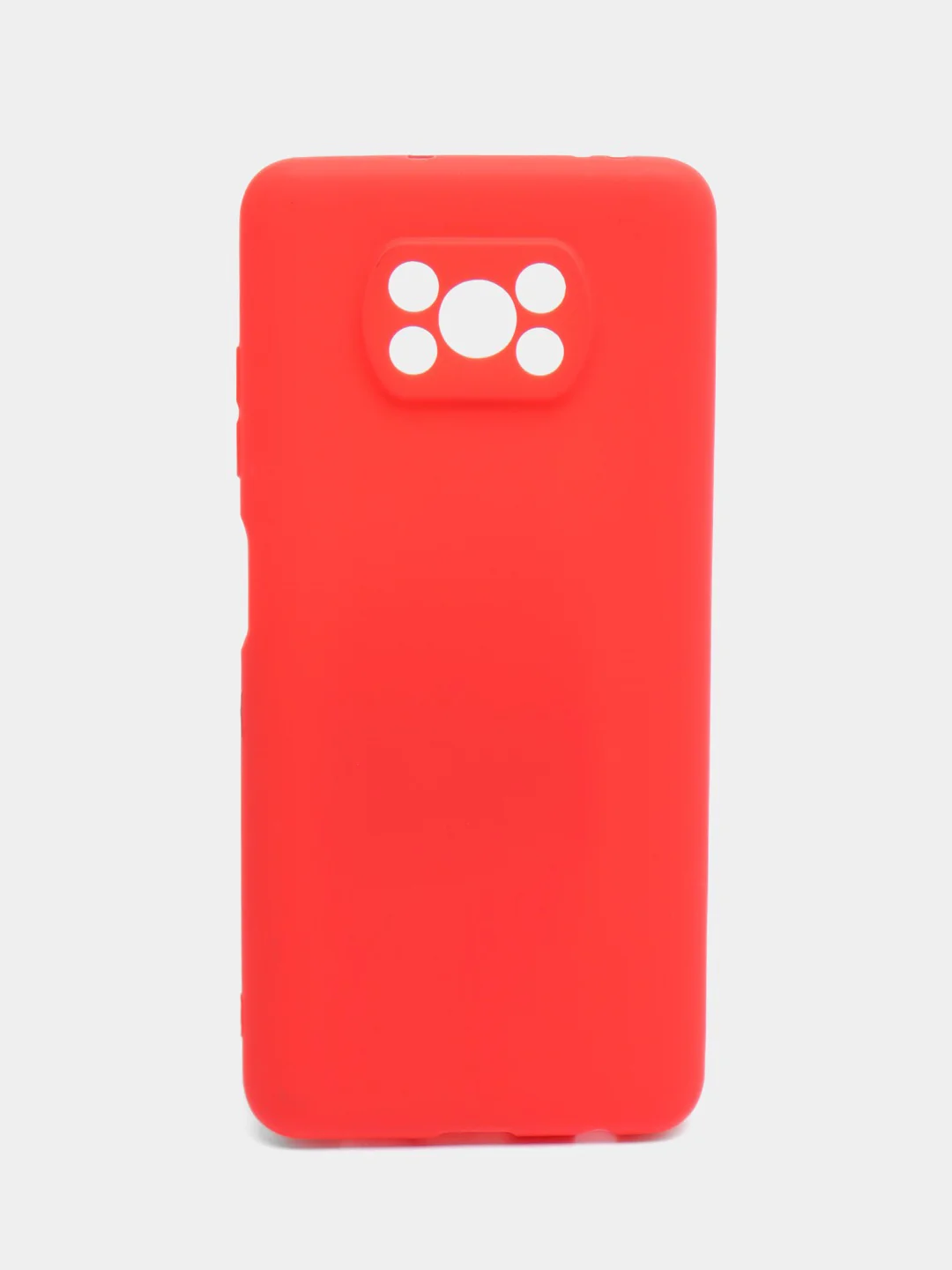Алый чехол Xiaomi Poco X3 (NFC) / X3 Pro, силиконовый, цветной, матовый