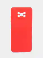 Алый чехол Xiaomi Poco X3 (NFC) / X3 Pro, силиконовый, цветной, матовый