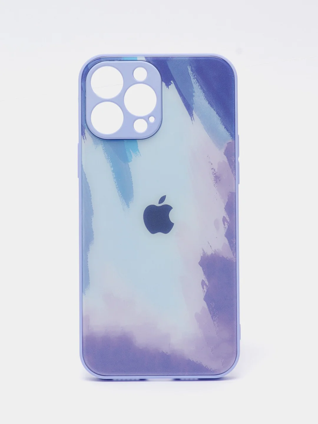 Синий чехол для iPhone 11 / 12 / 13 Pro Max, Айфон, с закаленным стеклом на задней панели