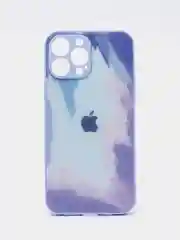 Синий чехол для iPhone 11 / 12 / 13 Pro Max, Айфон, с закаленным стеклом на задней панели