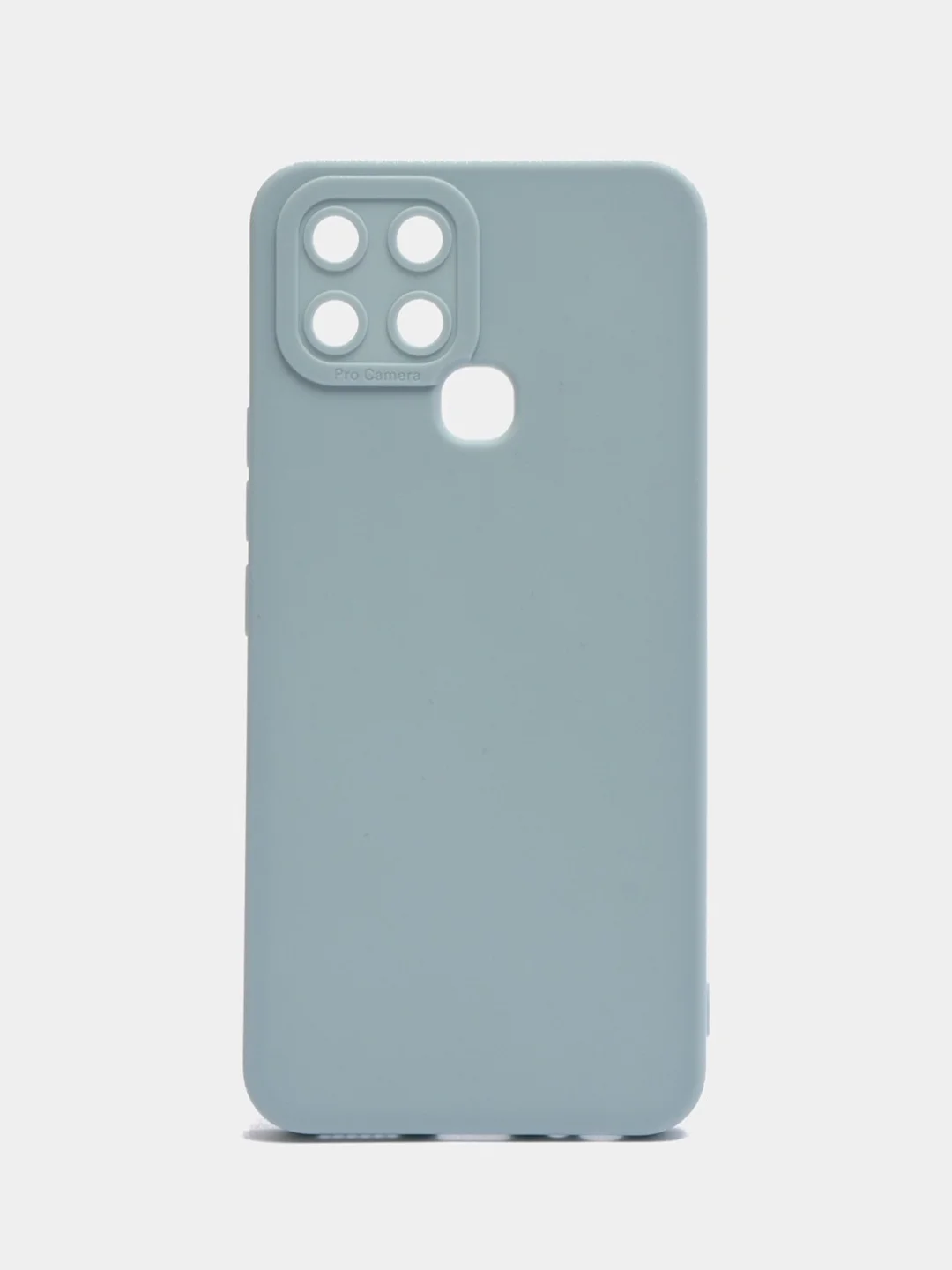 Светло-синий чехол матовый Infinix Hot 20, 20i, 10 Play, 10s, 11 Play, 12 Play, 12i, Note 12, Smart 6+