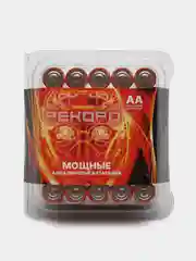 РЕКОРД, алкалиновые батарейки, в пластиковой коробке, LR6, BP30, АА, 30 шт