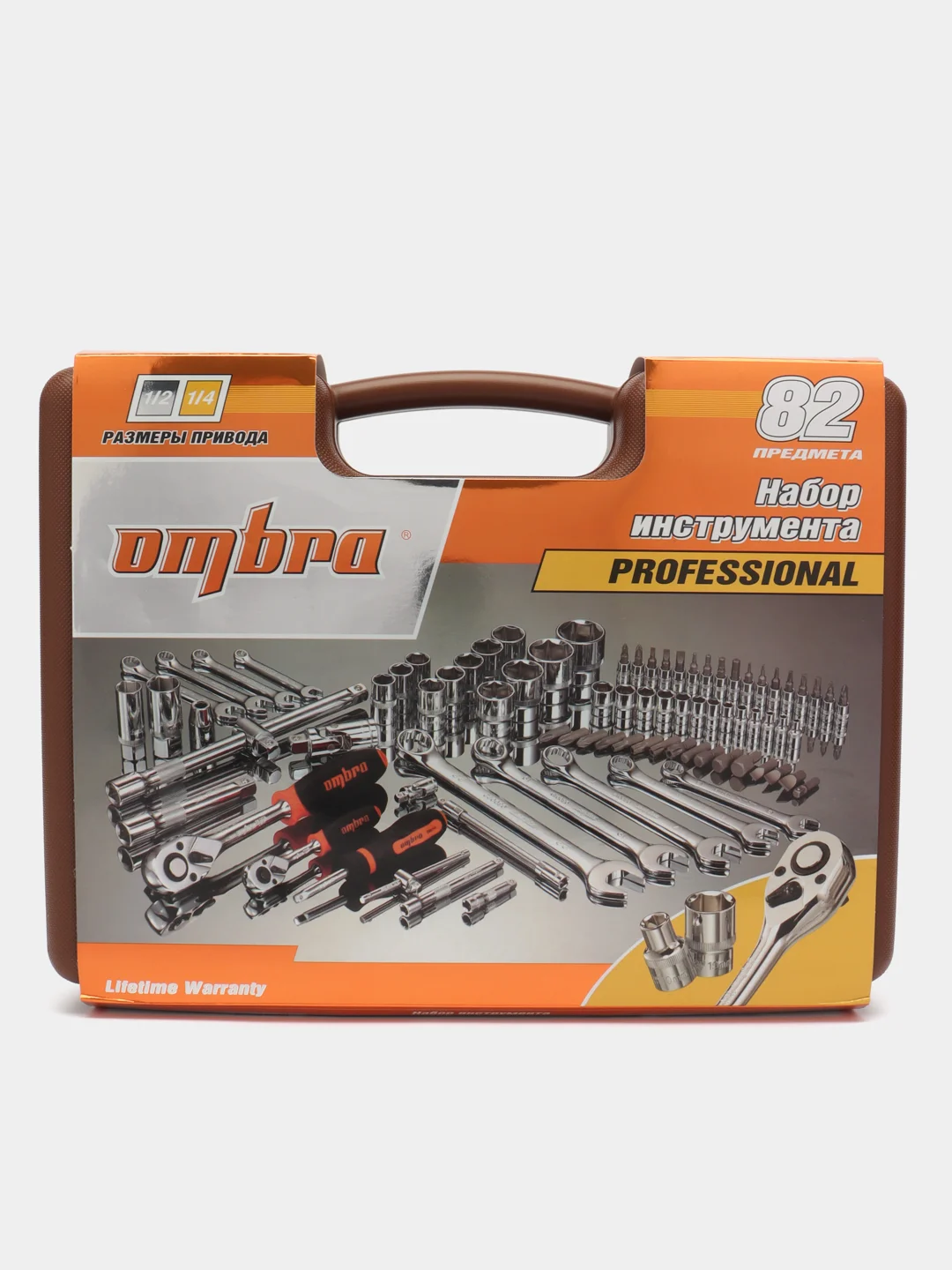 OMT82S Набор инструмента универсальный 1/4", 1/2"DR, 82 предмета
