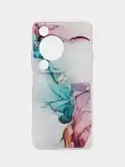 Ледяной чехол на Huawei Nova Y72/Y72s / Хуавей Нова Y72/Y72s прозрачный, с рисунком, защита камеры