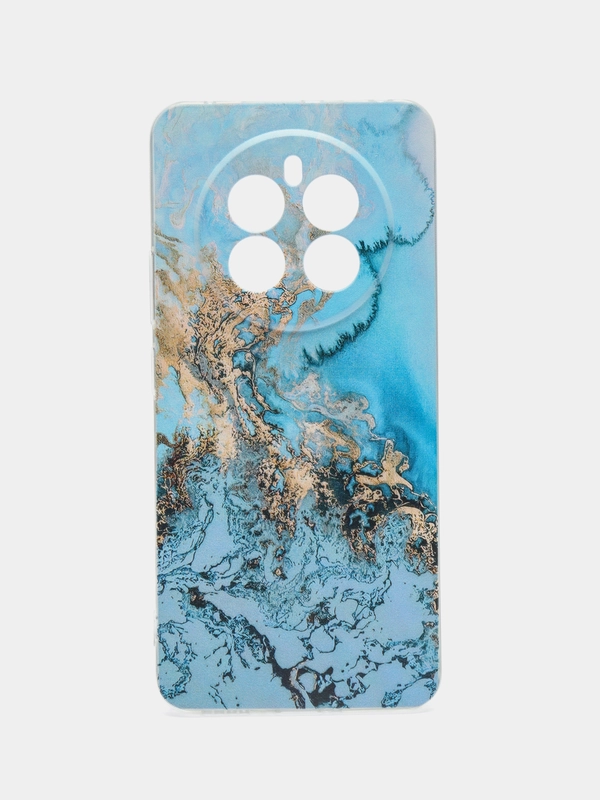 Силиконовый чехол на Realme 12+ / Реалми 12 Плюс прозрачный, с рисунком, защита камеры