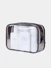 Черный косметичка женская, дорожная, прозрачная